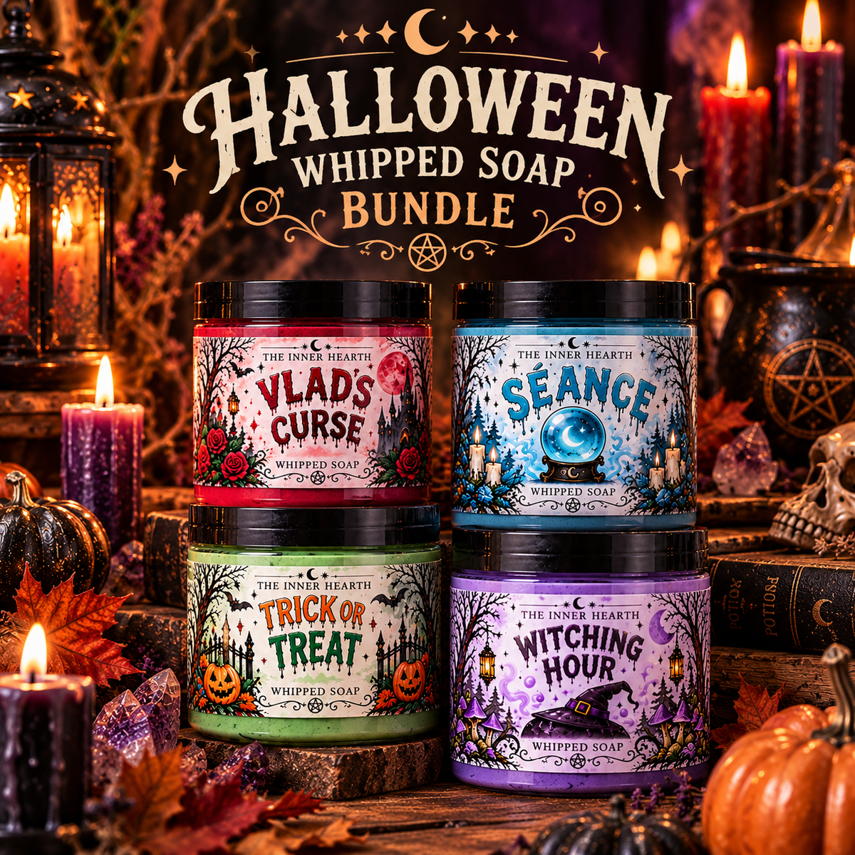 Halloween Whipped Soap Bundle – Set of 4