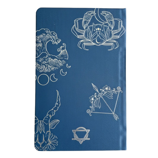Midnight Blue Zodiac | Guided Wellness Journal