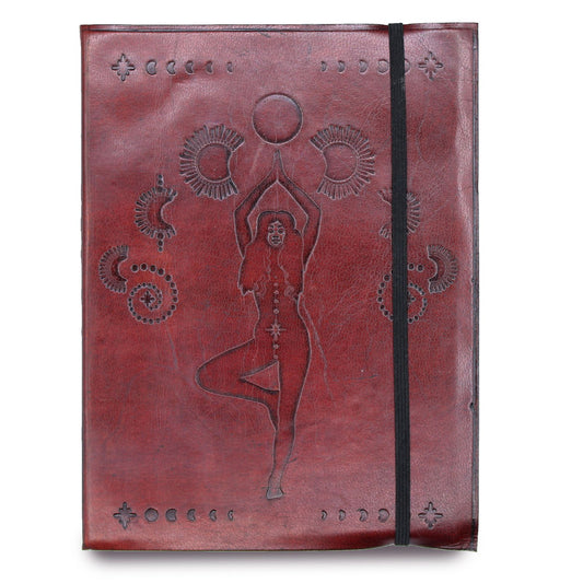 Cosmic Goddess | Handmade Leather Notebook