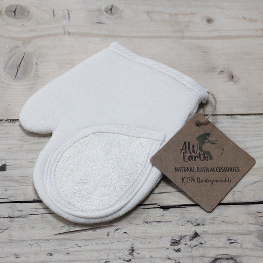 Natural Loofah Glove Body Scrub
